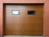 Секционные ворота в гараж Doorhan RSD01 BIW, панель доска, 2700х2700