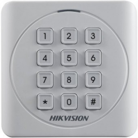 Считыватель Mifare карт Hikvision DS-K1801MK с механической клавиатурой