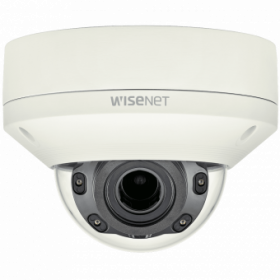 Вандалостойкая купольная IP-камера Wisenet XNV-L6080R с ИК-подсветкой и Motor-zoom